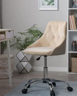 Beliani Tyotuoli Sametti Beige Parrish Best