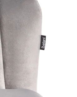 Beliani Tyotuoli Sametti Harmaa Monticello Fashion