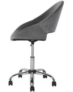 Beliani Tyotuoli Sametti Harmaa Selma Sale