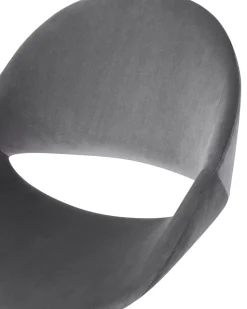 Beliani Tyotuoli Sametti Harmaa Selma Sale