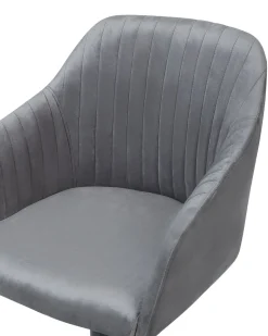 Beliani Tyotuoli Sametti Harmaa Venice Hot