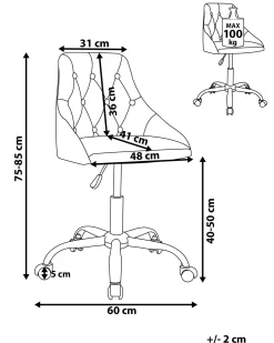 Beliani Tyotuoli Sametti Laivastonsininen Parrish Outlet