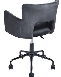 Beliani Tyotuoli Sametti Musta Sanilac Outlet