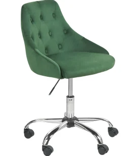 Beliani Tyotuoli Sametti Smaragdinvihrea Parrish Cheap