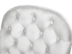 Beliani Tyotuoli Sametti Vaaleanharmaa Princess Online