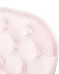 Beliani Tyotuoli Sametti Vaaleanpunainen Princess Best