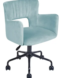 Beliani Tyotuoli Sametti Vaaleansininen Sanilac Cheap