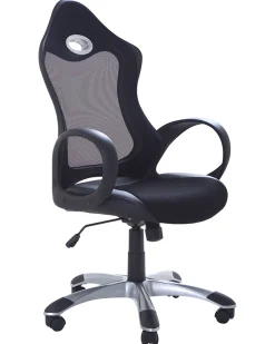 Beliani Tyotuoli Verkkokangas Musta Ichair Shop