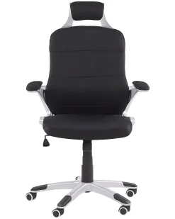 Beliani Tyotuoli Verkkokangas Musta Premier Cheap