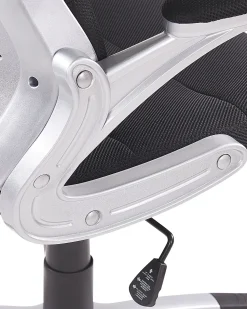 Beliani Tyotuoli Verkkokangas Musta Premier Cheap