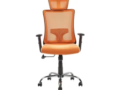 Beliani Tyotuoli Verkkokangas Oranssi Noble Online