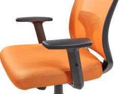 Beliani Tyotuoli Verkkokangas Oranssi Noble Online