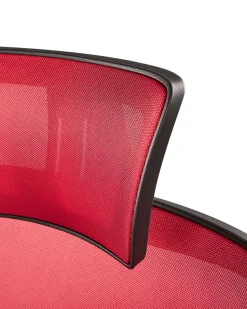 Beliani Tyotuoli Verkkokangas Punainen/Musta Noble Cheap