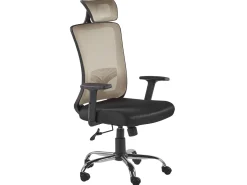 Beliani Tyotuoli Verkkokangas Ruskeanharmaa/Musta Noble Best Sale