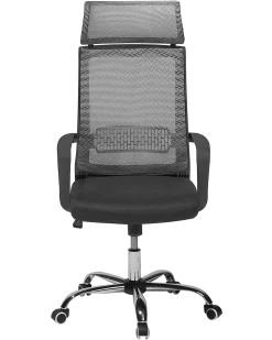 Beliani Tyotuoli Verkkokangas Tummanharmaa Leader Flash Sale