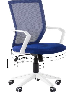 Beliani Tyotuoli Verkkokangas Tummansininen Relief Store