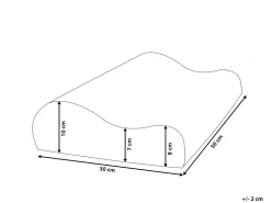 Beliani Tyyny Muistivaahtotayte Korkea 50 X 30 Cm Kangto Sale