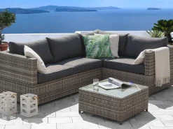 Beliani Tyynynpaalliset Harmaa Avola New