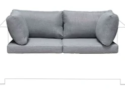 Beliani Tyynynpaalliset Ulkotiloihin Harmaa Milano New