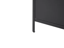 Beliani Ulkokeittiokaappi Teras 2 Ovea Musta Vilama Fashion