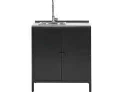 Beliani Ulkokeittion Allaskaappi Teras Musta Vilama Flash Sale