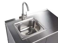 Beliani Ulkokeittion Allaskaappi Teras Musta Vilama Flash Sale