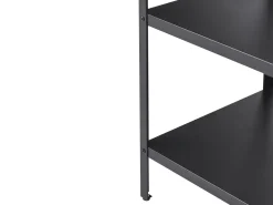 Beliani Ulkokeittion Saareke Teras 2 Hyllya Musta 80 X 50 Cm Vilama Clearance