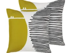 Beliani Ulkokoristetyyny Monivarinen 45 X 45 Cm 2 Kpl Pelago Sale