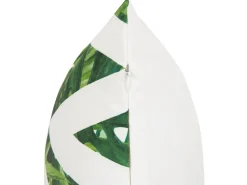 Beliani Ulkokoristetyyny Valkoinen/Vihrea 45 X 45 Cm 2 Kpl Brento Fashion