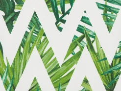 Beliani Ulkokoristetyyny Valkoinen/Vihrea 45 X 45 Cm 2 Kpl Brento Fashion