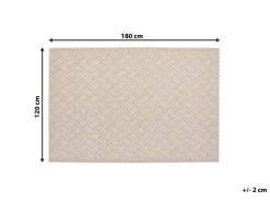 Beliani Ulkomatto Beige 120 X 180 Cm Ajmer Flash Sale