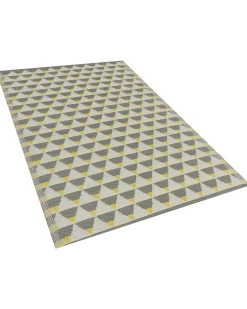 Beliani Ulkomatto Harmaa/Keltainen 120 X 180 Cm Hisar Cheap