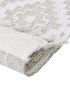 Beliani Ulkomatto Harmaa/Valkoinen 160 X 230 Cm Tabiat Online