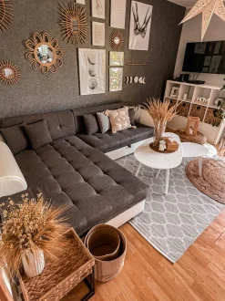 Beliani Ulkomatto Kaksipuolinen Harmaa 160 X 230 Cm Aksu New