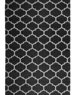 Beliani Ulkomatto Kaksipuolinen Musta/Valkoinen 160 X 230 Cm Aladana Cheap