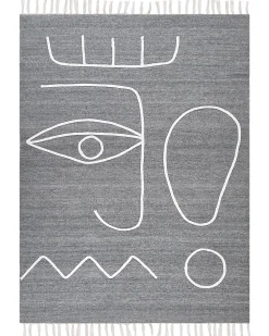 Beliani Ulkomatto Kangas Harmaa 140 X 200 Cm Yavu Best Sale