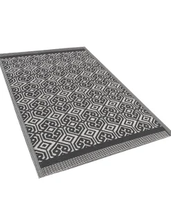 Beliani Ulkomatto Musta 120 X 180 Cm Barmer Cheap