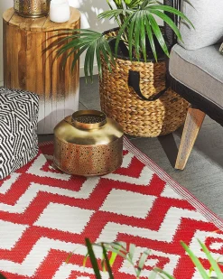 Beliani Ulkomatto Punainen 120 X 180 Cm Dewas Shop