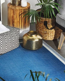 Beliani Ulkomatto Sininen 120 X 180 Cm Etawah Hot