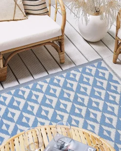 Beliani Ulkomatto Vaaleansininen 120 X 180 Cm Bihar Best Sale