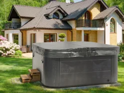 Beliani Ulkoporeallas Led-Valot Grafiitinharmaa 200 X 200 Cm Lastarria Cheap