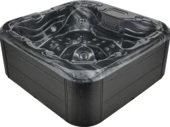 Beliani Ulkoporeallas Led-Valot Grafiitinharmaa 200 X 200 Cm Lastarria Cheap