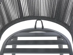 Beliani Ulkoruokailuryhma Metallinen Harmaa Mileto Hot