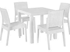 Beliani Ulkoruokailuryhma Valkoinen Fossano Cheap