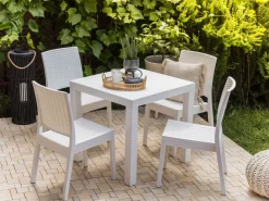 Beliani Ulkoruokailuryhma Valkoinen Fossano Cheap