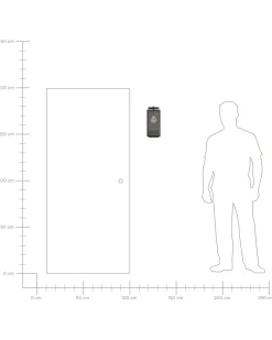 Beliani Ulkoseinavalaisin Rauta Musta Megget Online