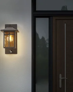 Beliani Ulkoseinavalaisin Rauta Musta Teviot Hot