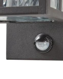 Beliani Ulkoseinavalaisin Rauta Musta Teviot Hot