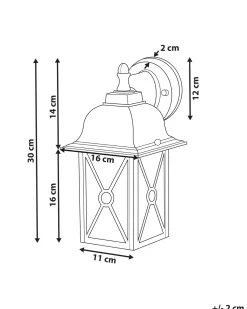 Beliani Ulkoseinavalaisin Valkoinen Findon Cheap