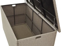 Beliani UlkoSäilytyslaatikko Polyrottinki Ruskeanharmaa 770L Modena Cheap